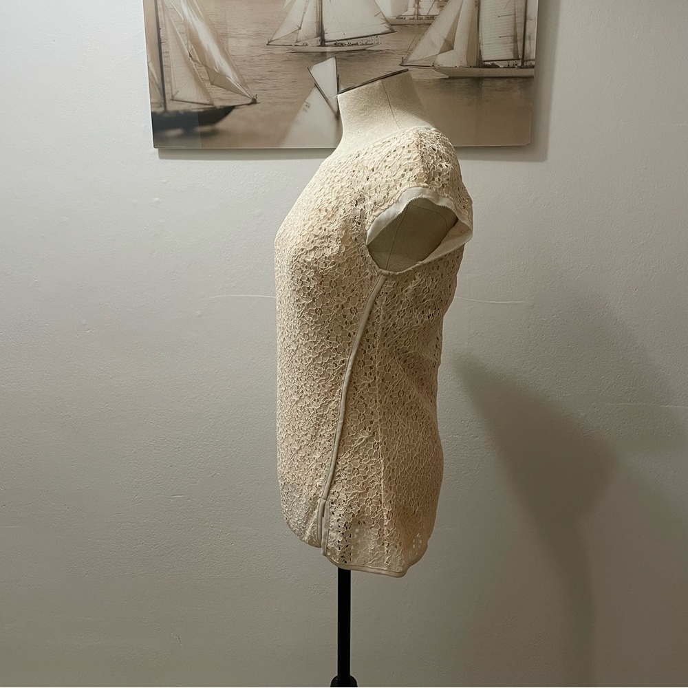Pixley Yuli Lace Cap Sleeve Blouse XS NWT - Picture 3 of 9